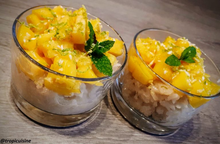 riz gluant à la mangue et lait de coco cours de cuisine grenoble